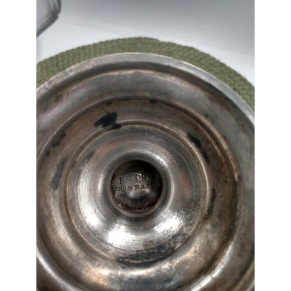 Antique Silver-Plated Cream Pitcher By Reed & Barton 1929 Engraved Design Ornate - Picture 3 of 7